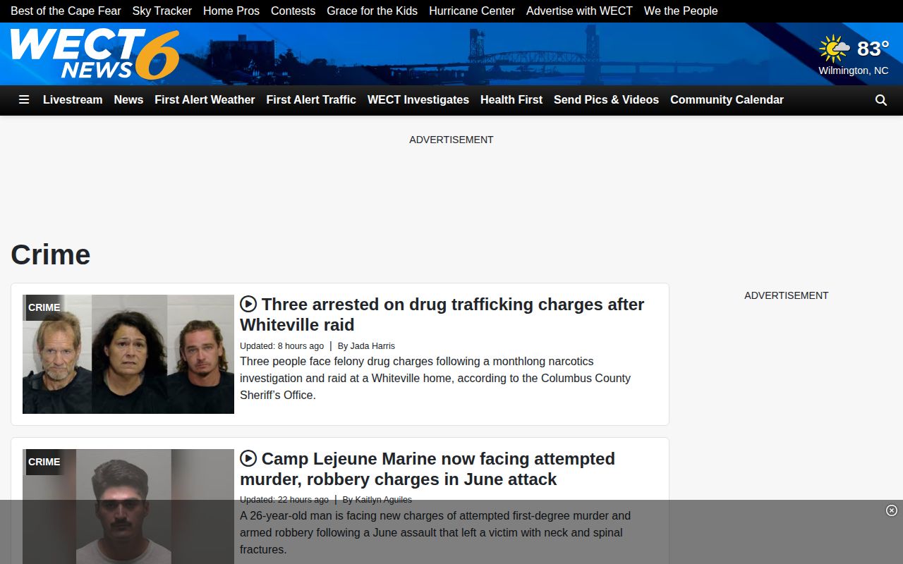 WECT Brunswick County crime news source